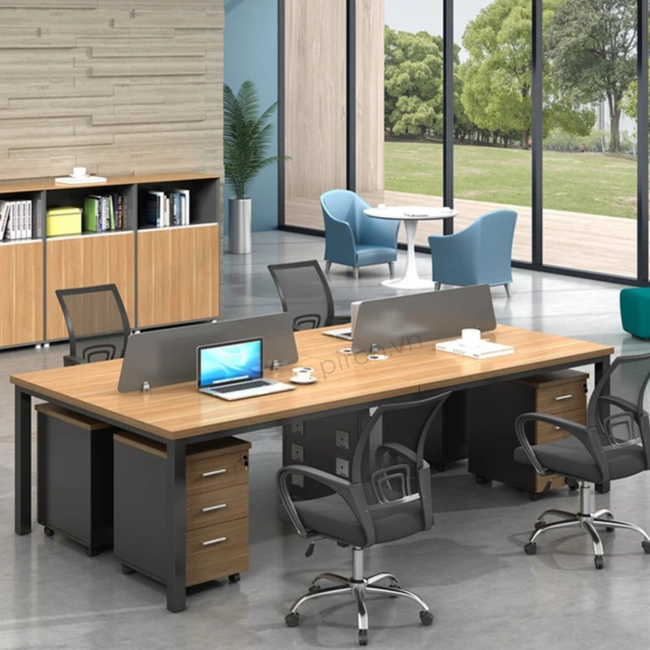 Cụm bàn làm việc 4 người CB4-D