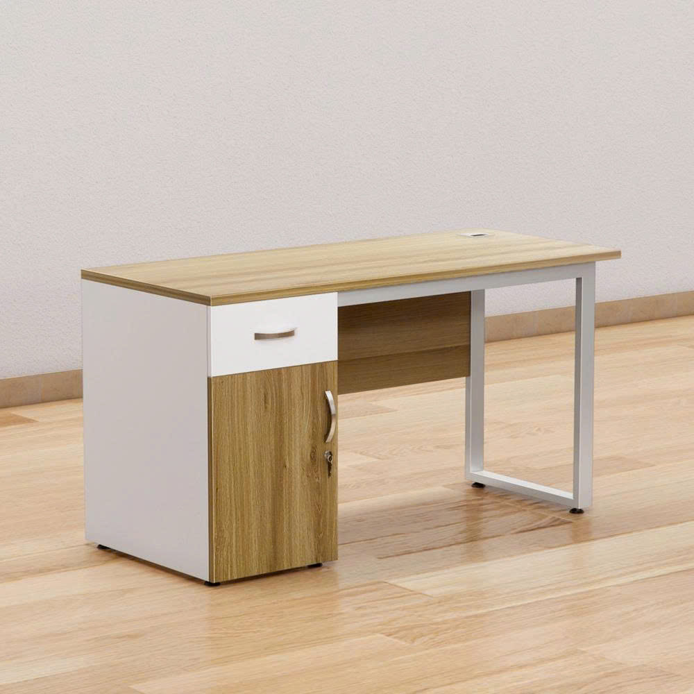 Bàn khung sắt có hộc tủ BS14 ( 1m2 *60 ) 