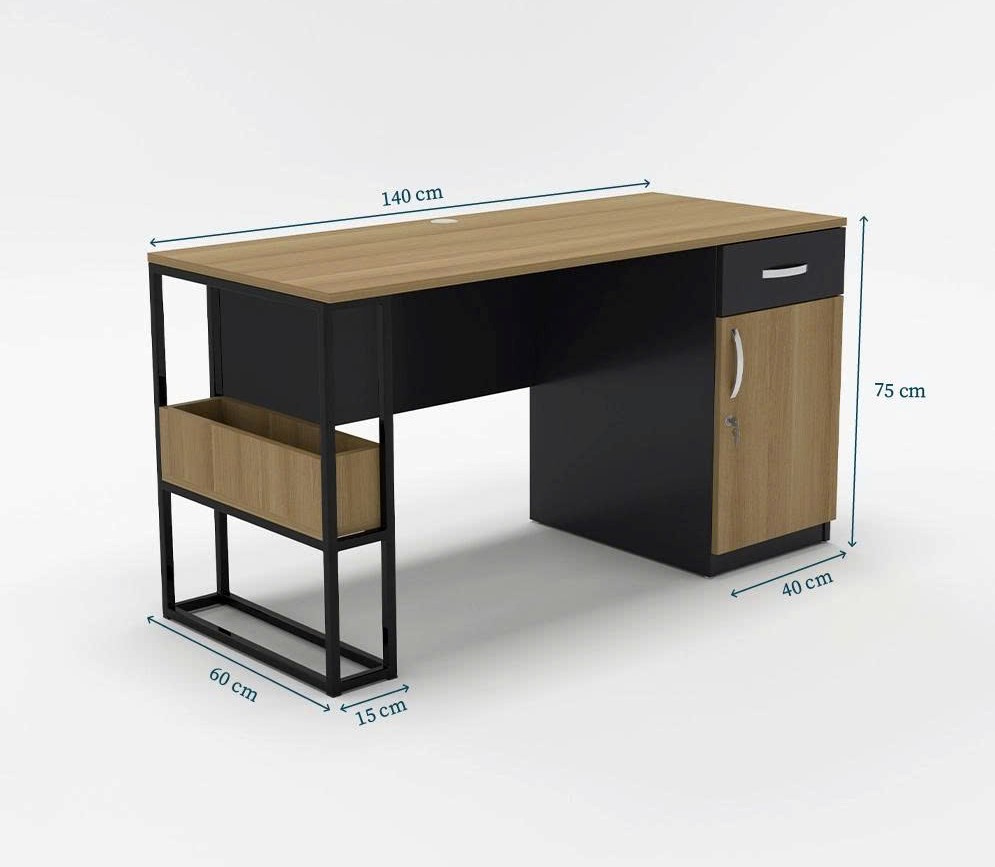 Bàn khung sắt có hộc BS19 ( 1m2*60 cm )