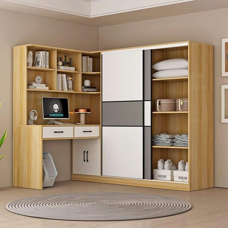 Tủ quần áo kèm bàn học , bàn làm việc CT16