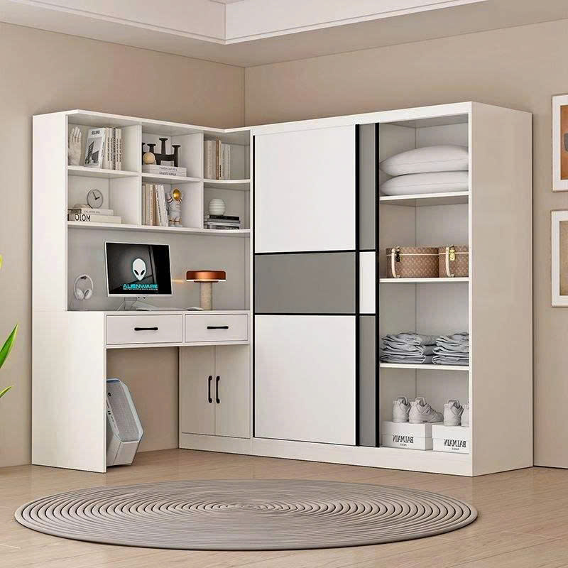 Tủ quần áo kèm bàn học , bàn làm việc CT16