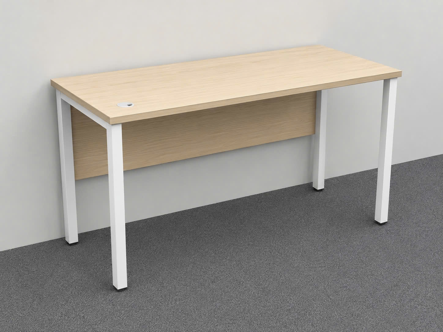 Bàn khung sắt độc lập có yếm gỗ BS2
