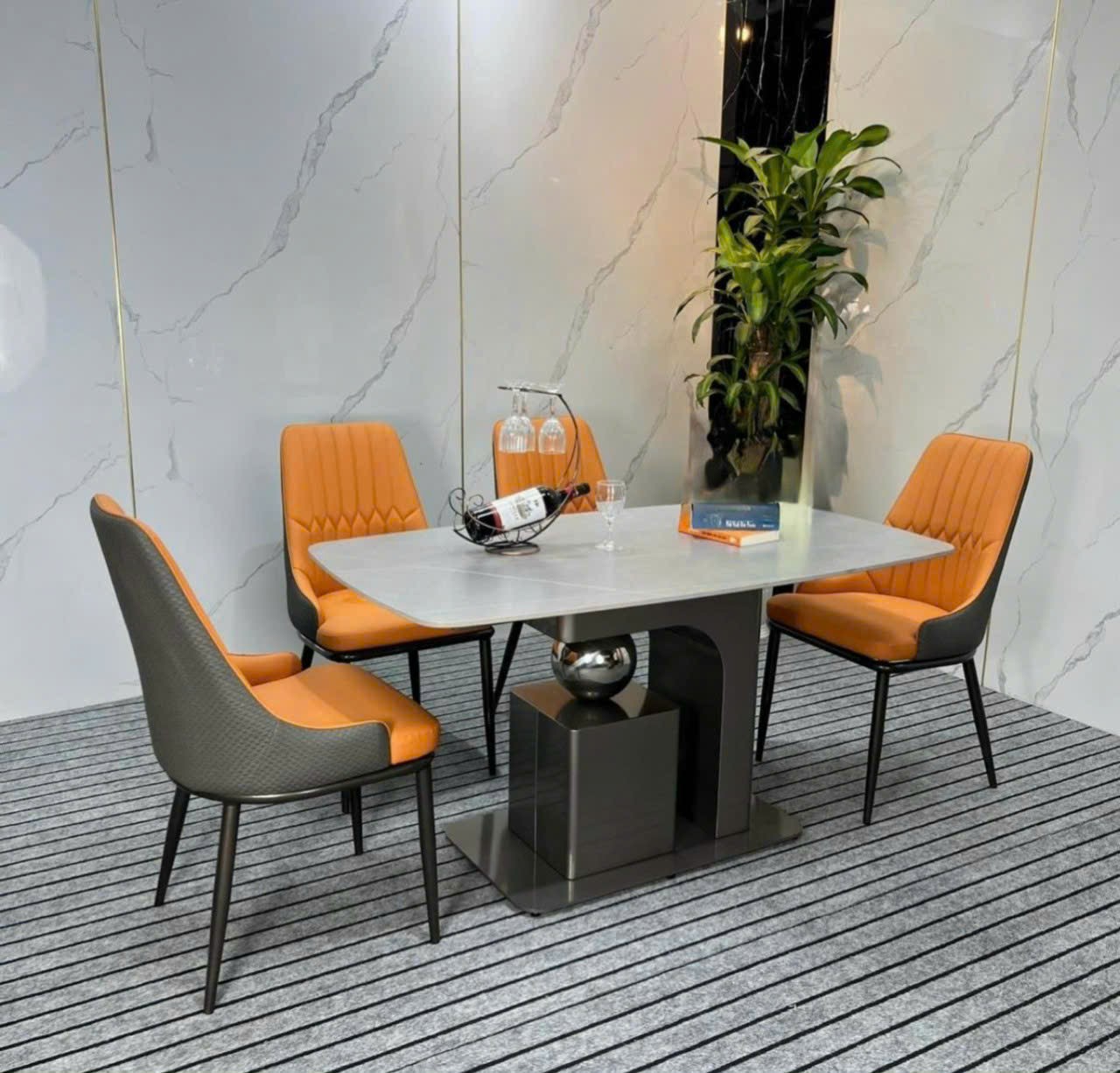 Bàn ăn mặt đá LISA29