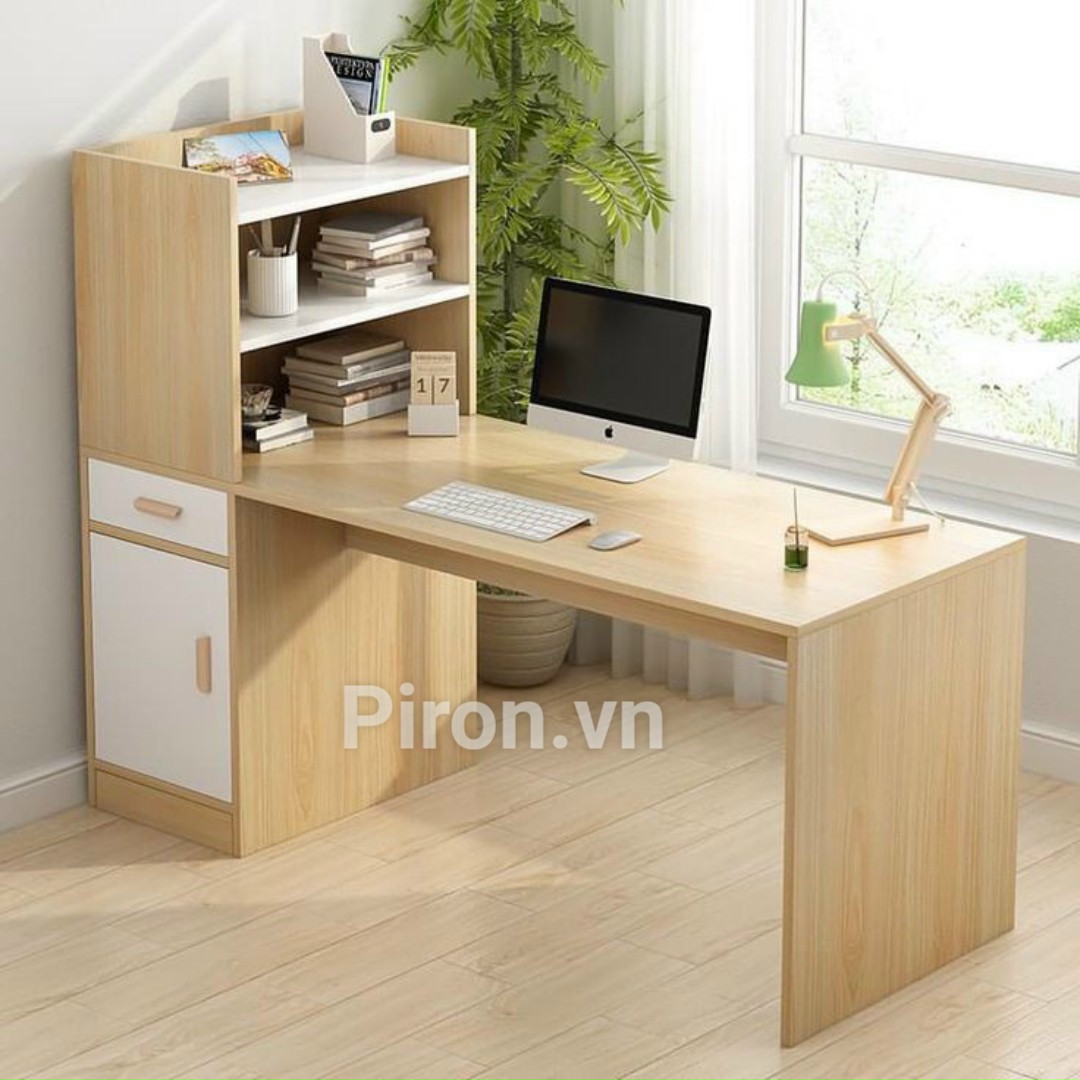 	Bàn làm việc có giá sách Home24