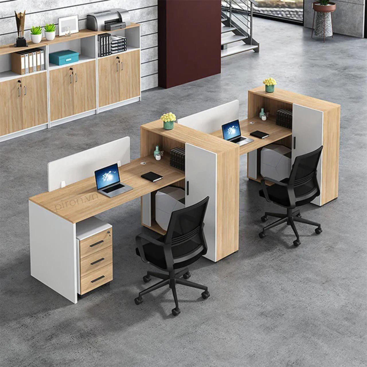 Cụm bàn làm việc 2 người CB2G-2