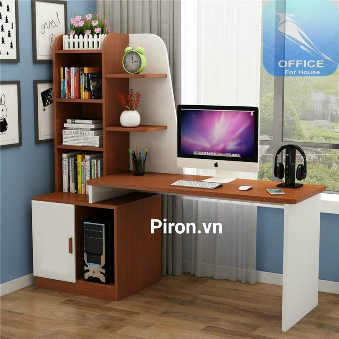 Bàn làm việc có giá sách Home18