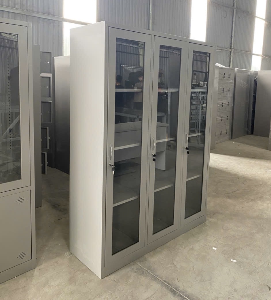 Tủ hồ sơ 3 cánh kính TS03K