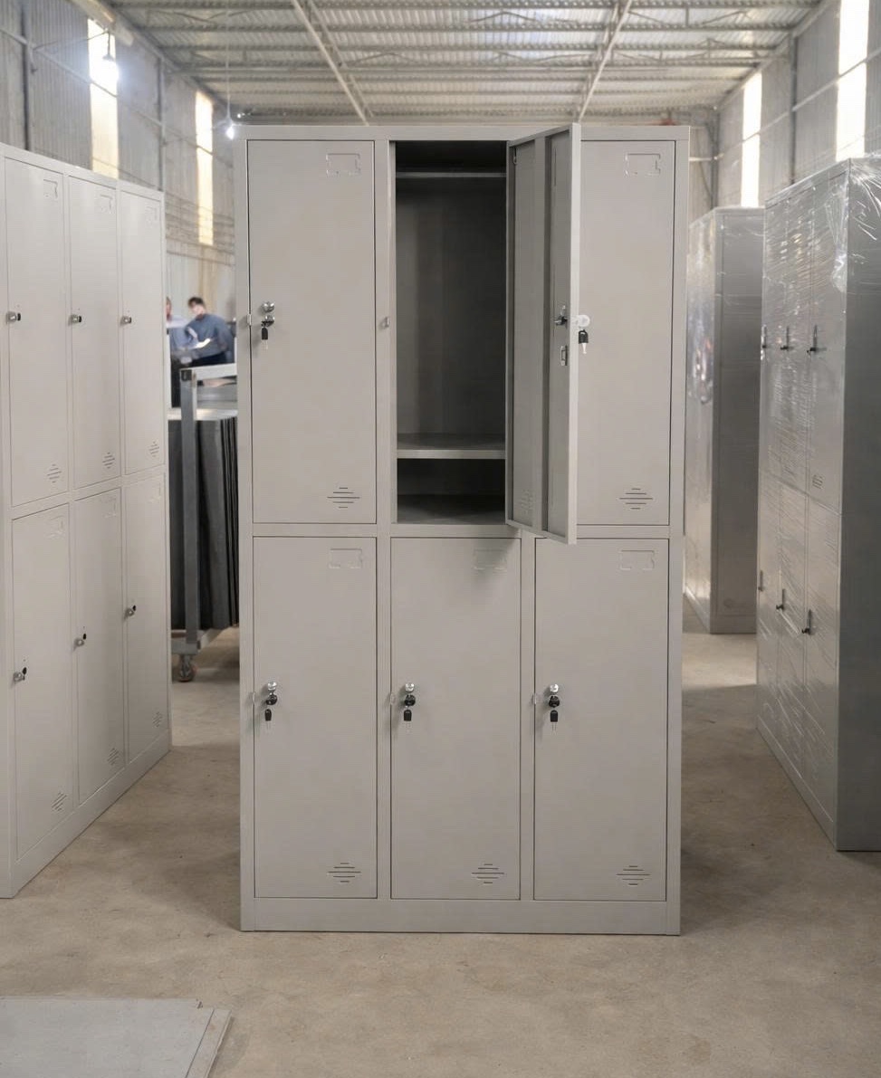 	Tủ sắt locker treo áo 6 cánh 6 khoang QA03