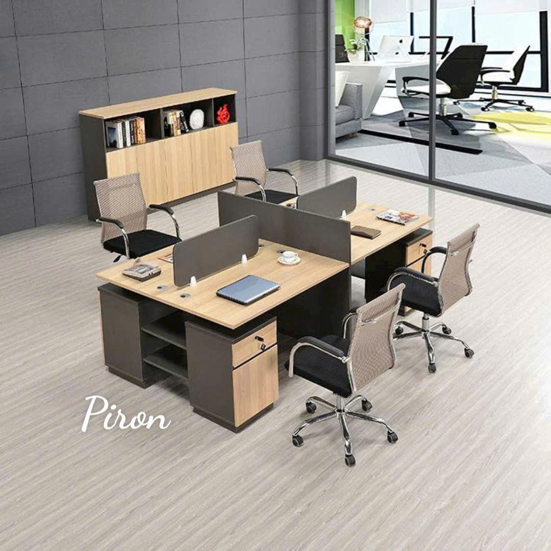 Cụm bàn làm việc 4 người CB4G-H2