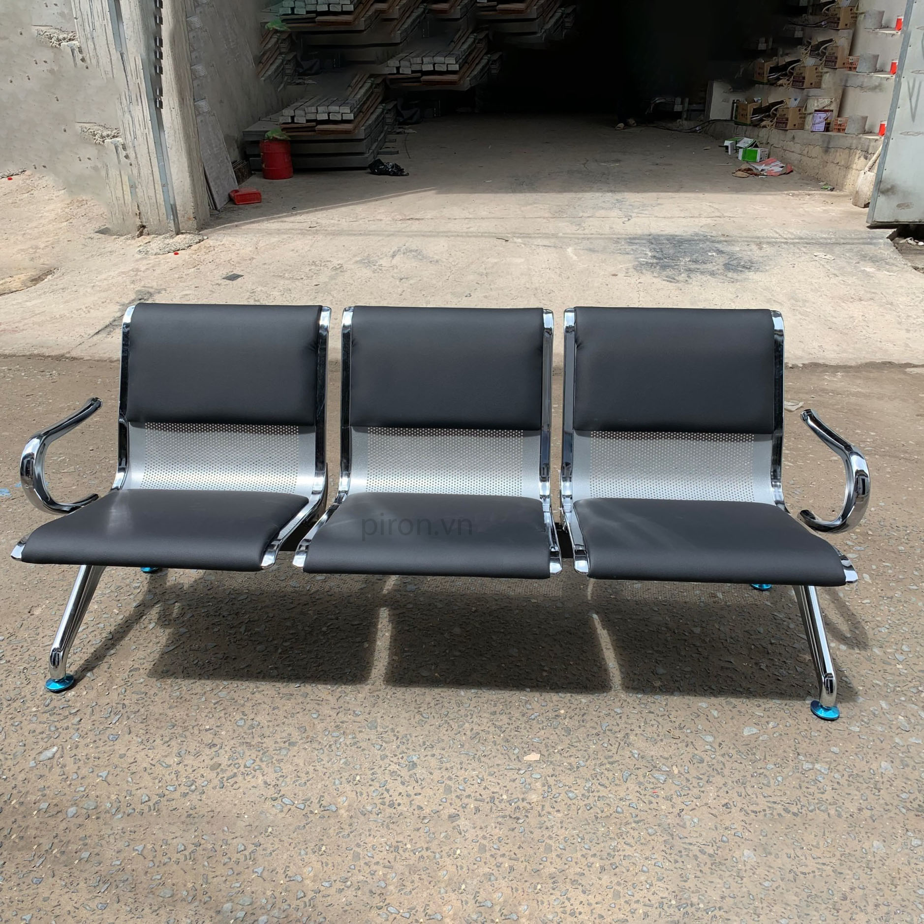 Ghế băng chờ bọc nệm 3 chỗ G02-3
