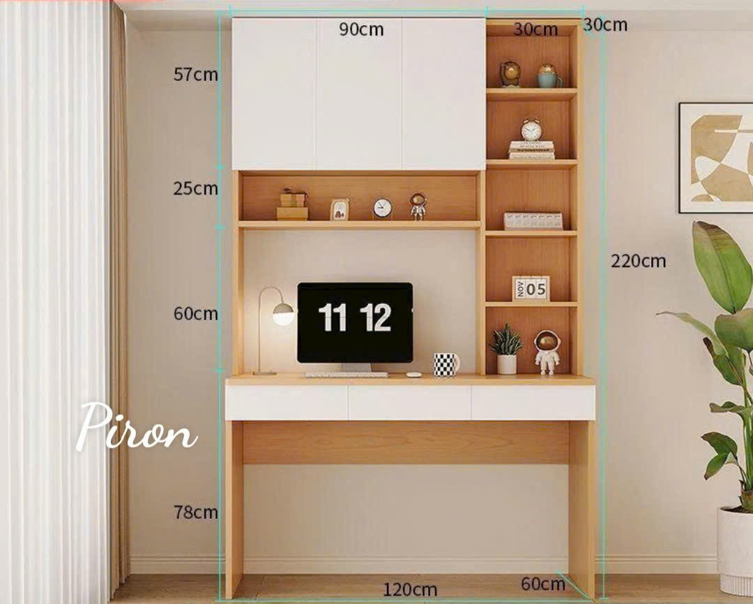 Bàn làm việc có kệ Home69-12