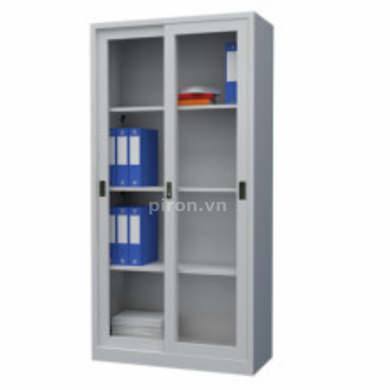Tủ hồ sơ 2 cánh kính lùa TS01KL