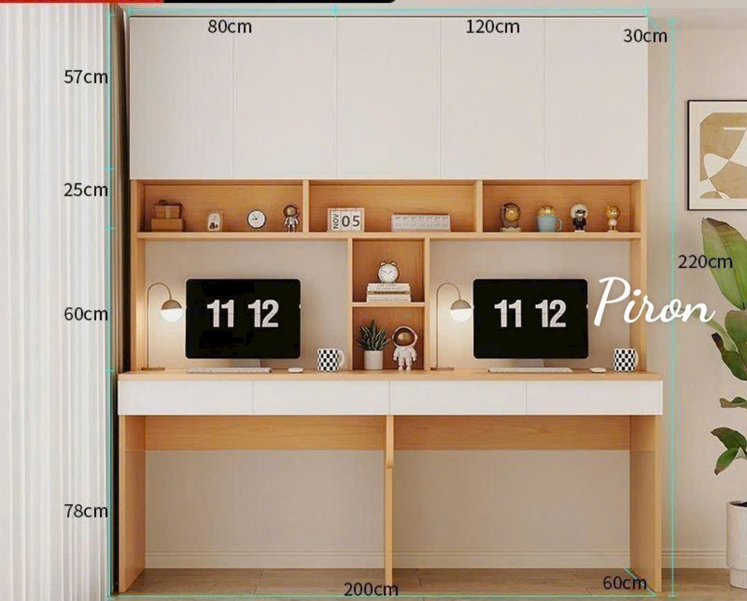 Bàn làm việc có kệ Home69-20