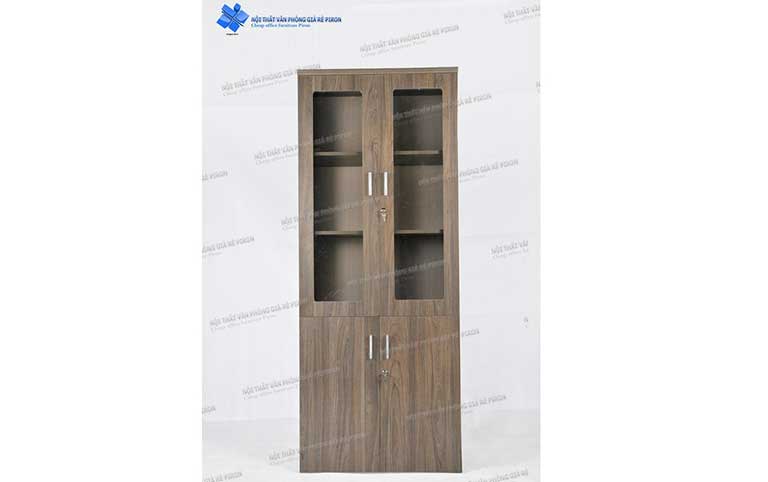 Tủ tài liệu cao 2 buồng vân 029 TL01-029	