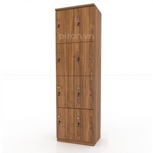 Tủ locker gỗ 8 ngăn 2 khoang LK08G